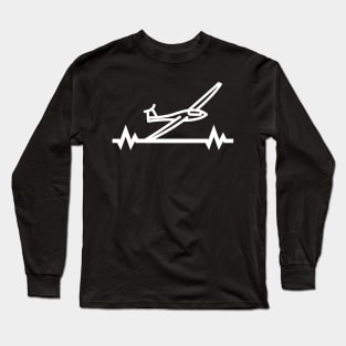 Glider Soaring Pulse Glider Pilot Gift Long Sleeve T-Shirt